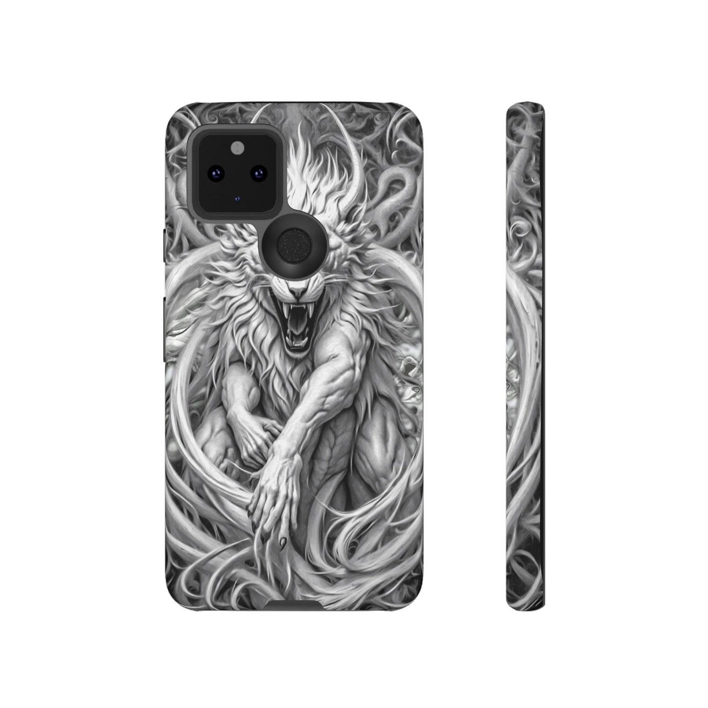 White Lion Beast Tough Phone Case