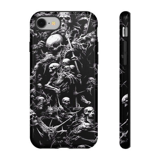 Aggressive Skulls Tough Phone Case