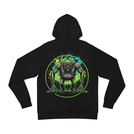 The Creepy Platform Watcher Hoodie (Logo Front/Artwork Back)