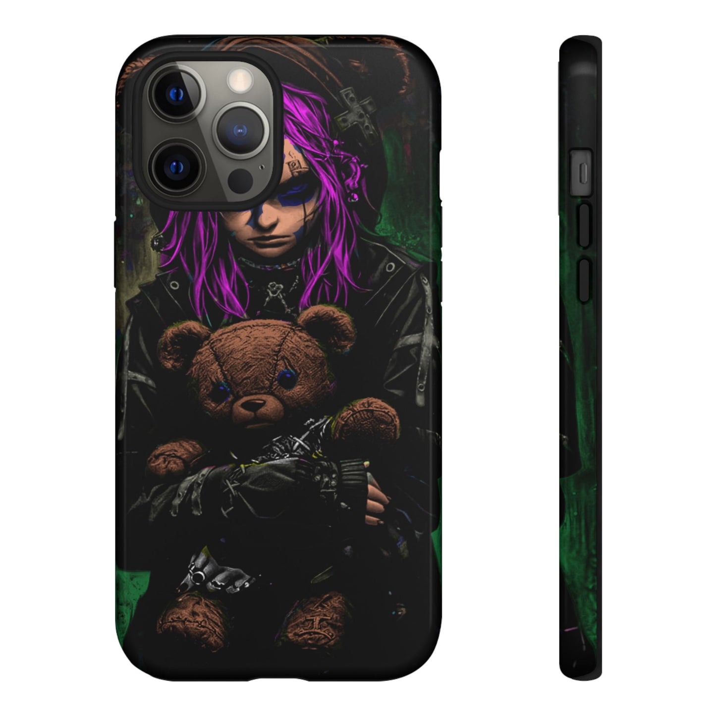 Girl And Teddy Tough Phone Case