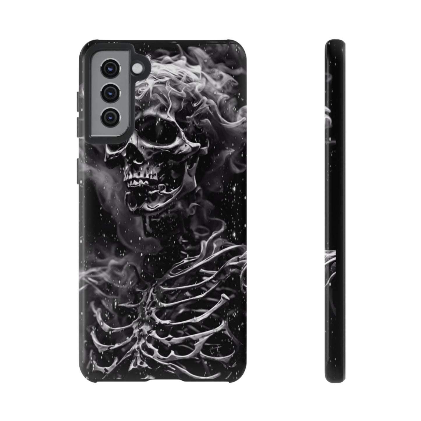 Skeleton On Fire Tough Phone Case