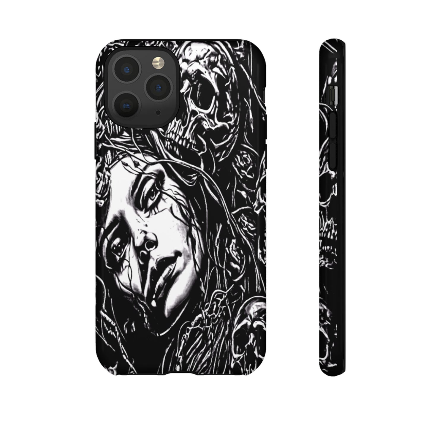 Woman And Roses Tough Phone Case