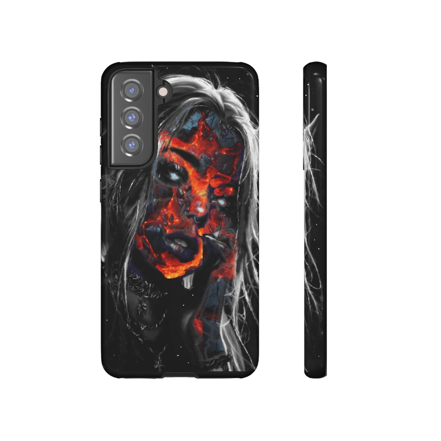 Lava Face Girl Tough Phone Case