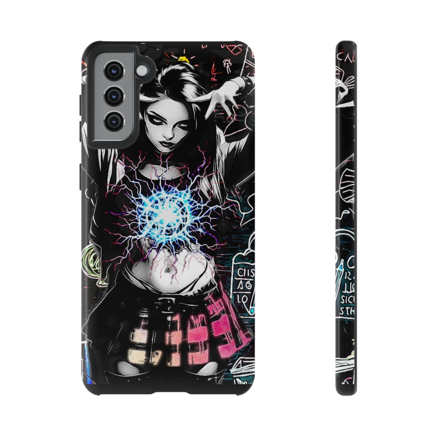 School Girl Lightning Orb Tough Phone Case