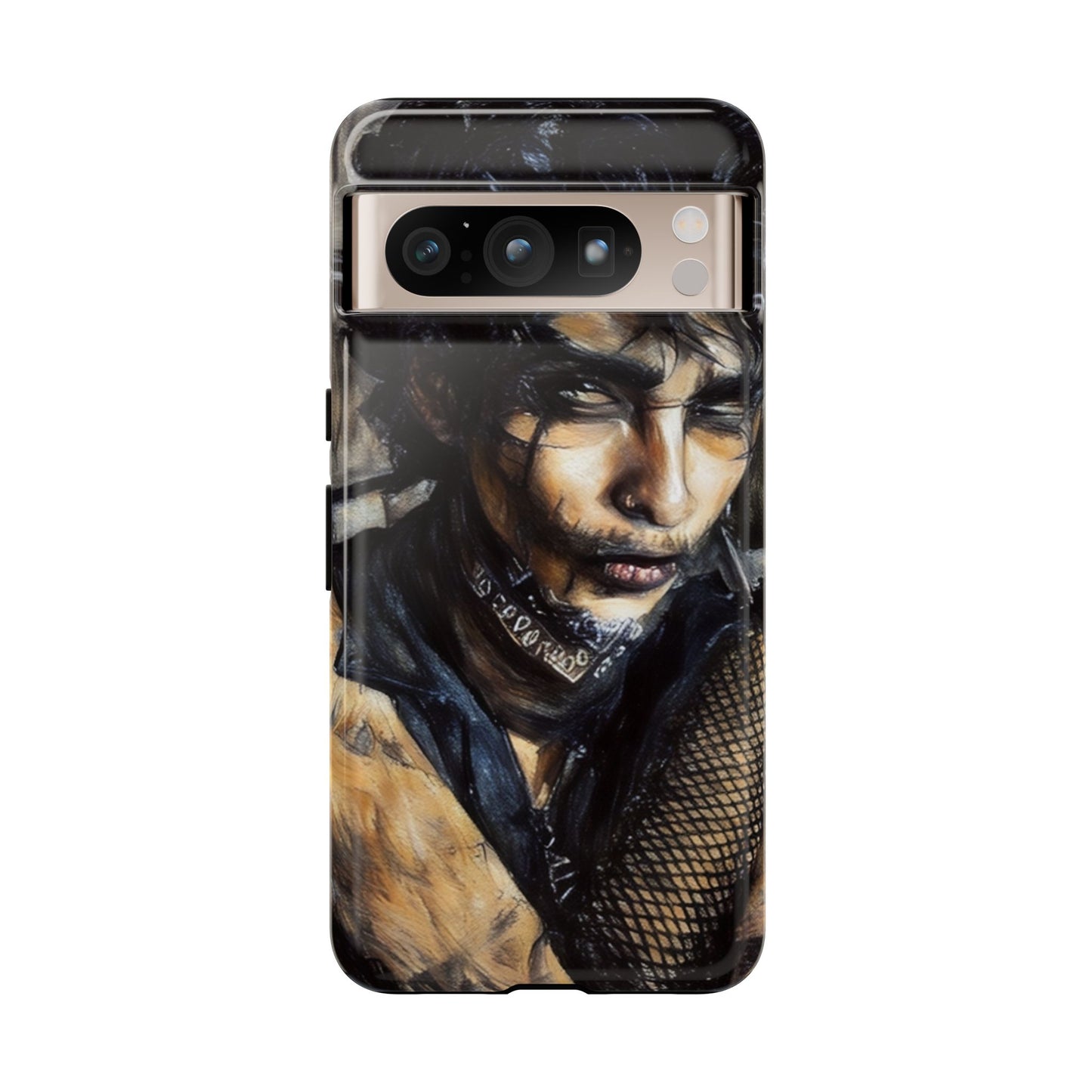 Serene Goth Boy Tough Phone Case