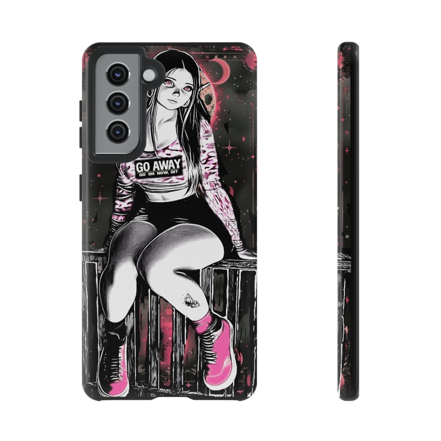 Go Away Girl Tough Phone Case