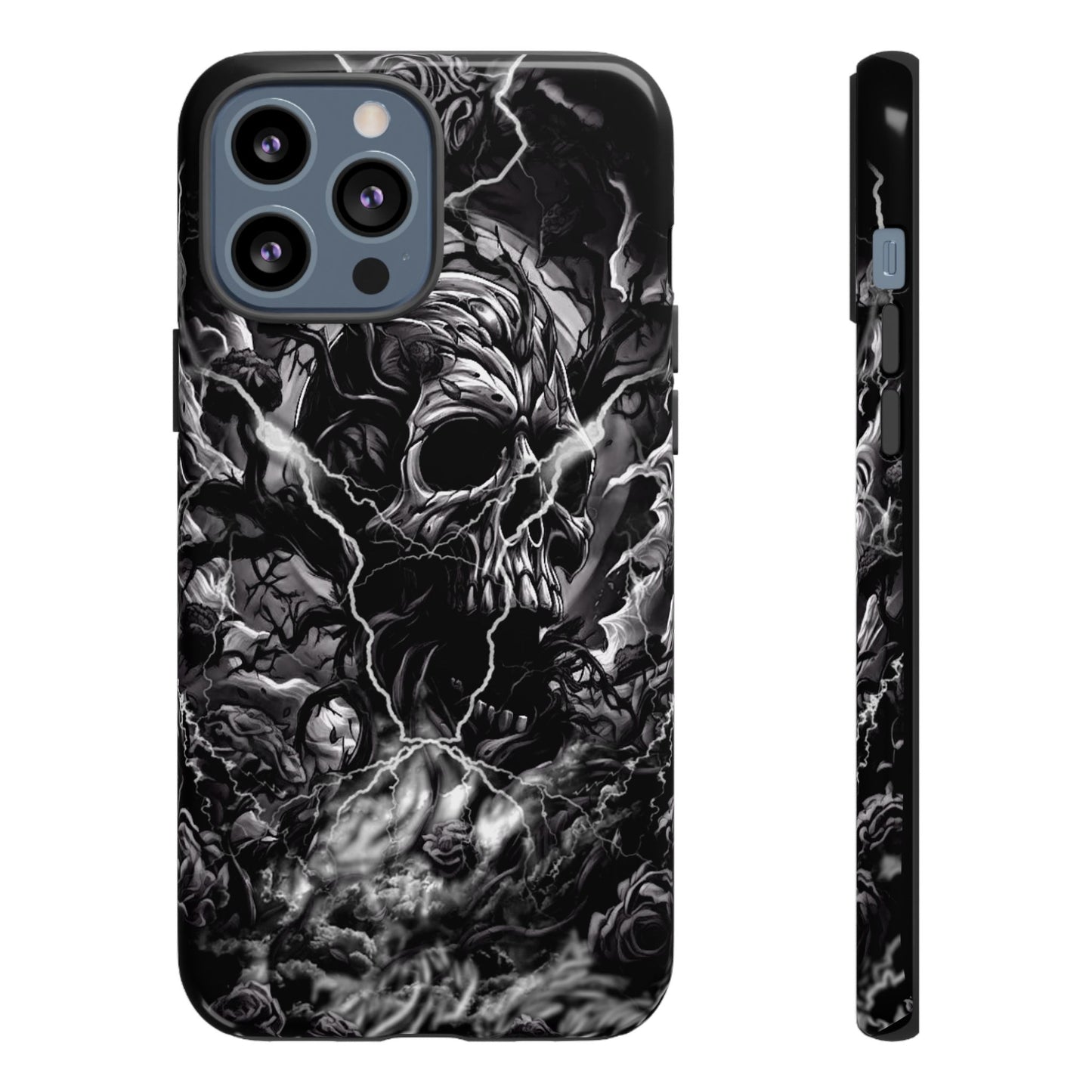 Skull Storm Tough Phone Case