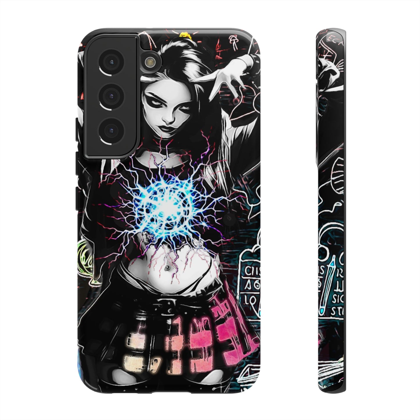 School Girl Lightning Orb Tough Phone Case