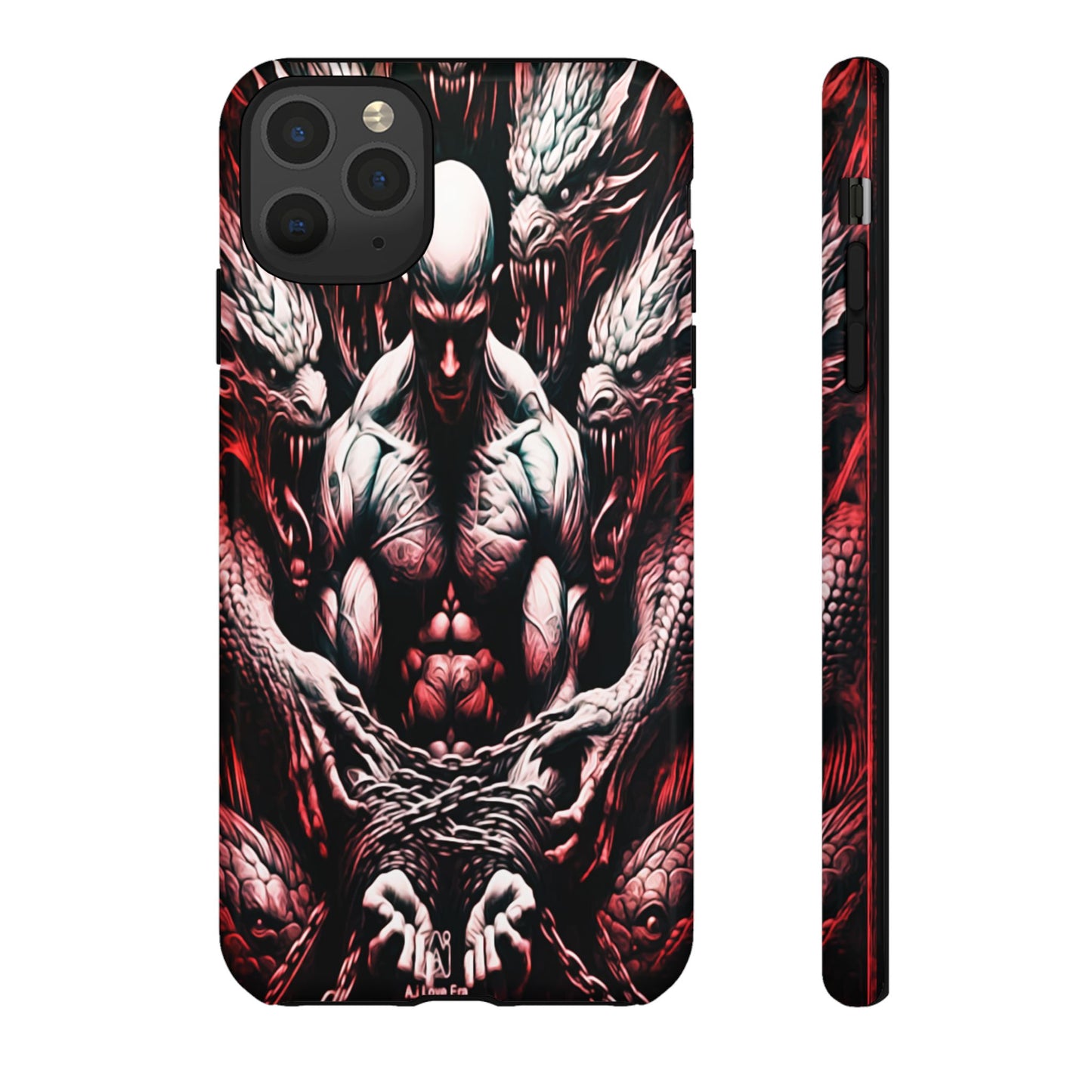 Chained Man With Dragons Tough Phone Case