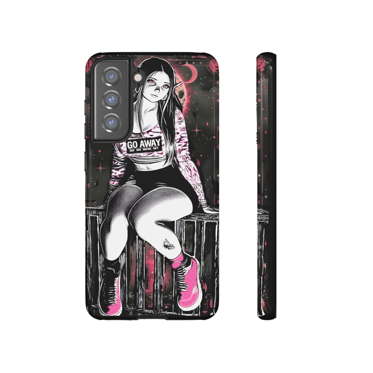 Go Away Girl Tough Phone Case