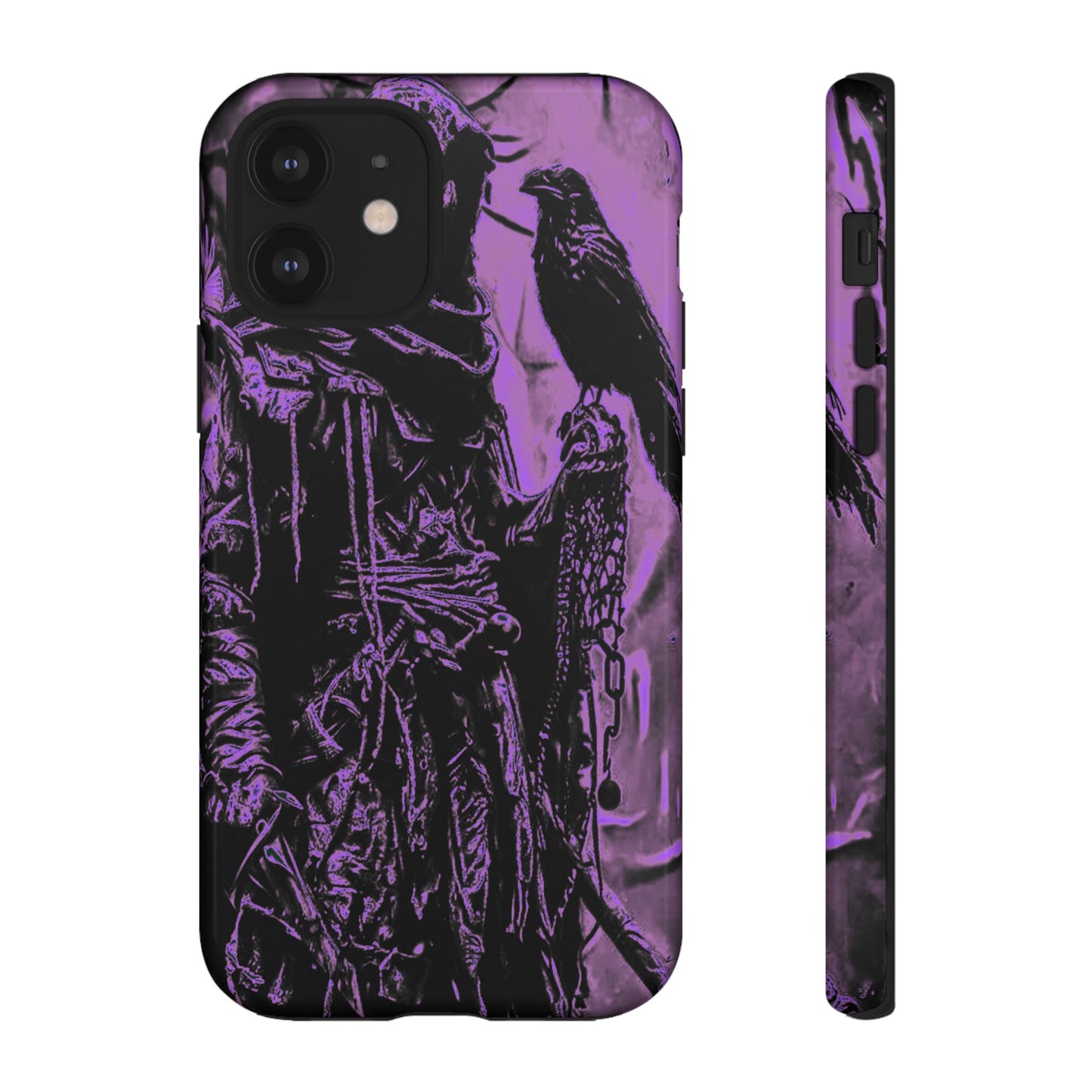 Hooded Figure With Raven Tough Phone Case