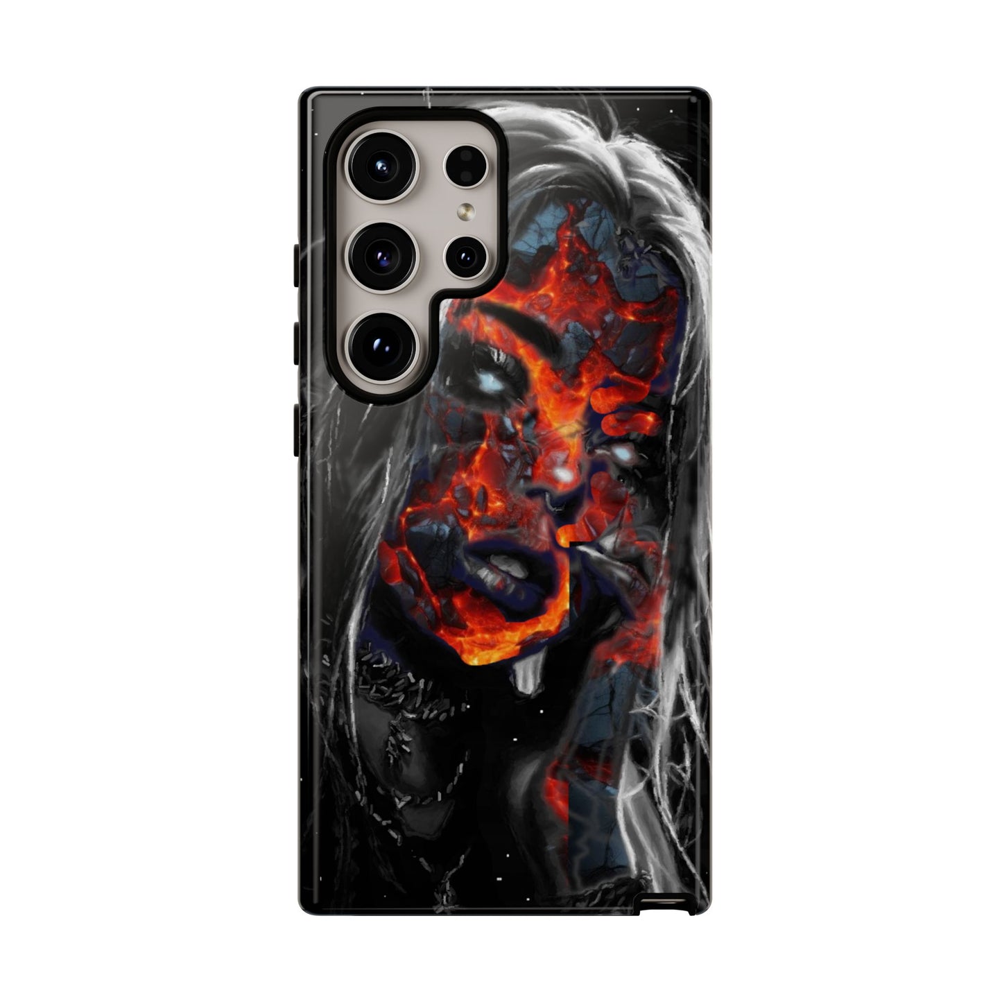 Lava Face Girl Tough Phone Case