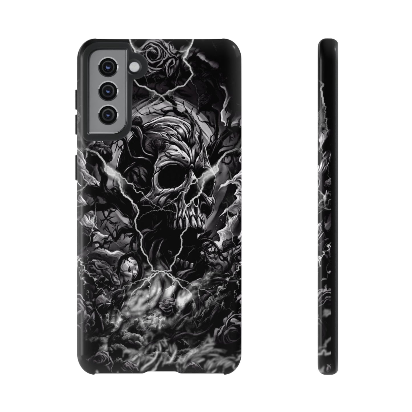 Skull Storm Tough Phone Case