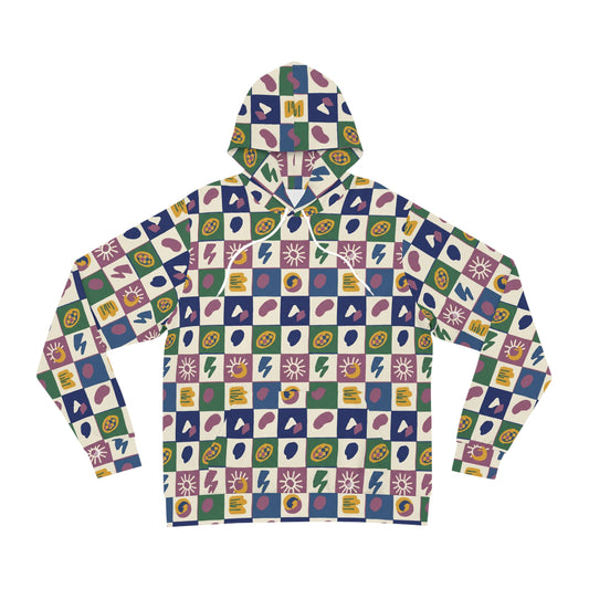 90s Retro Checkerboard Hoodie