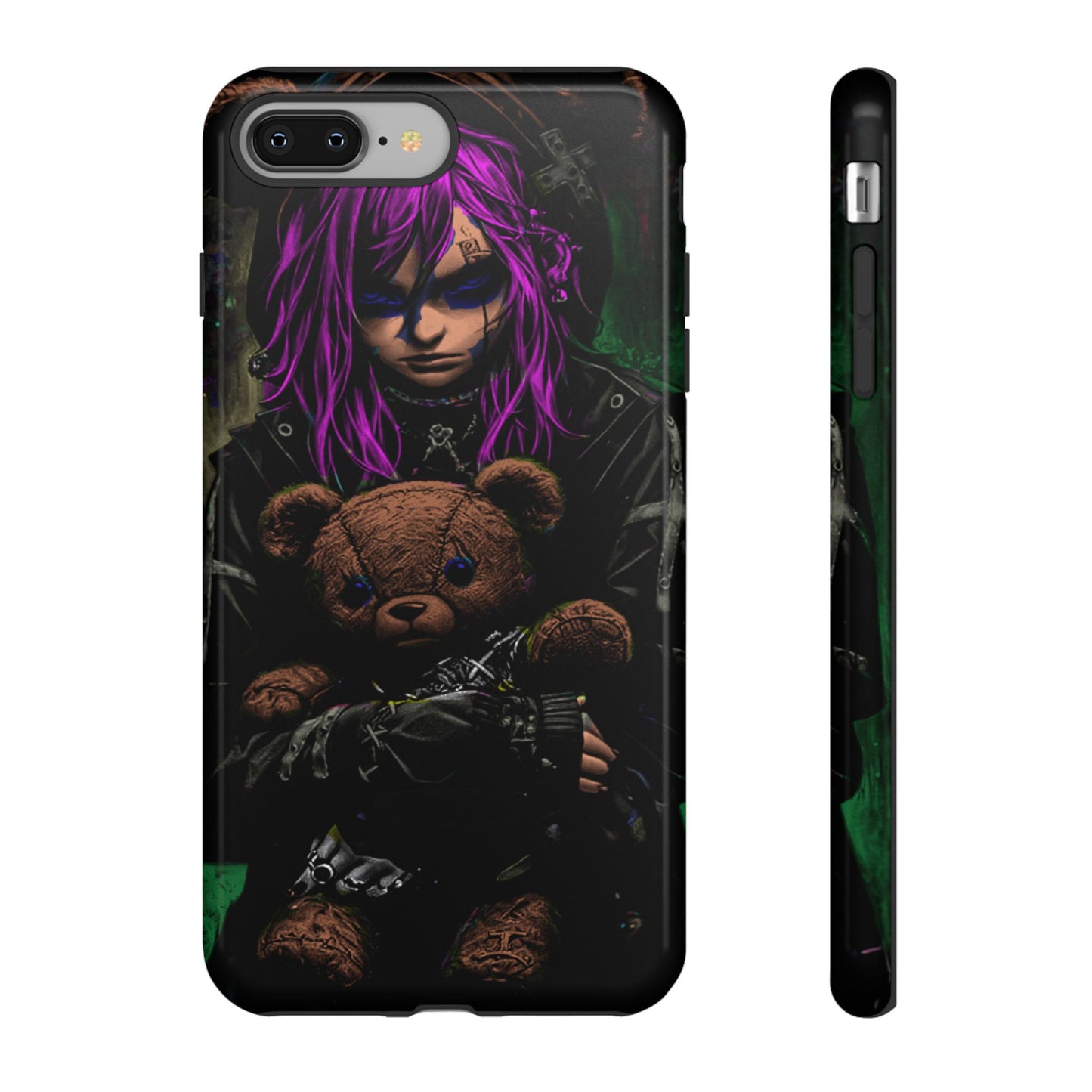 Girl And Teddy Tough Phone Case