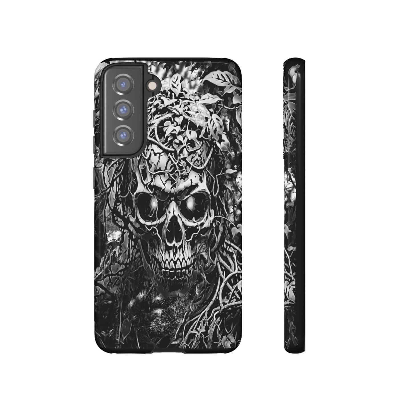 Crawling Vines Skull Tough Phone Case