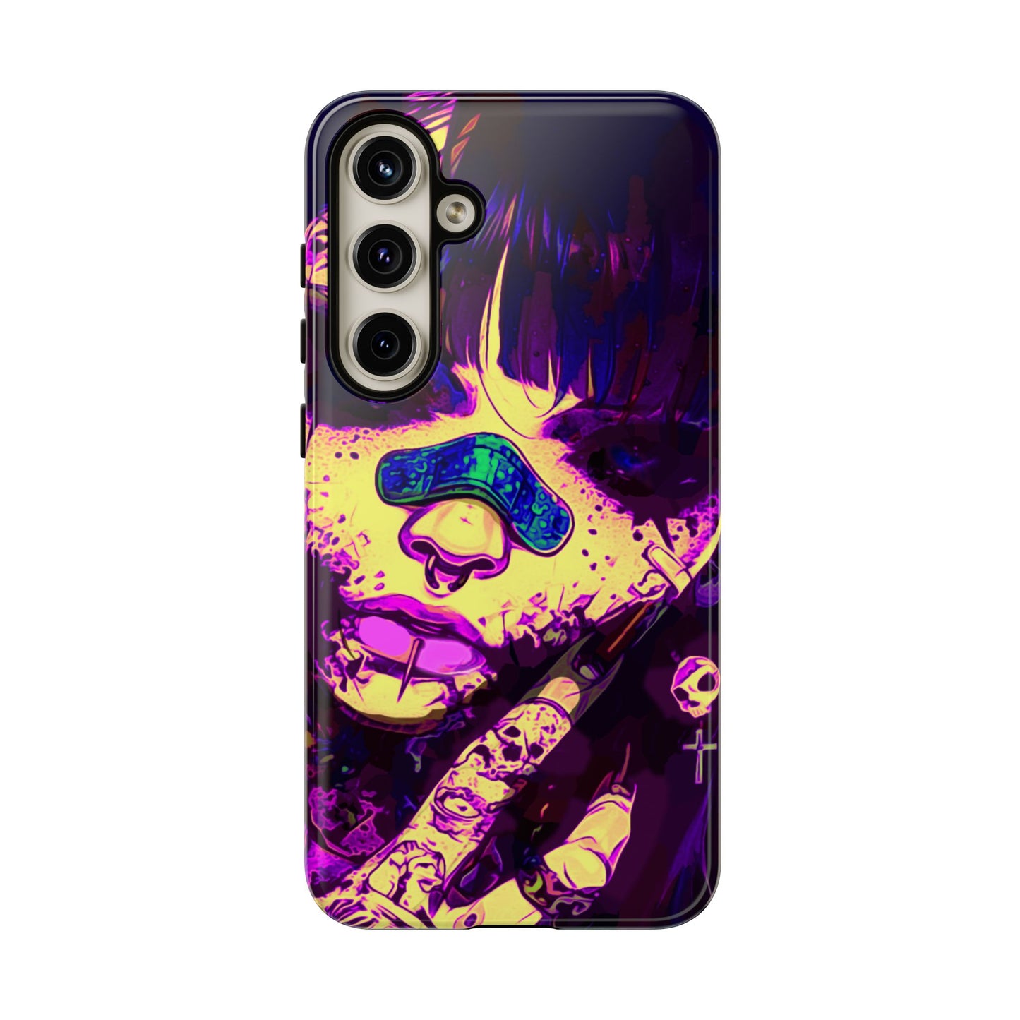 Punk Bandaid Girl Tough Phone Case