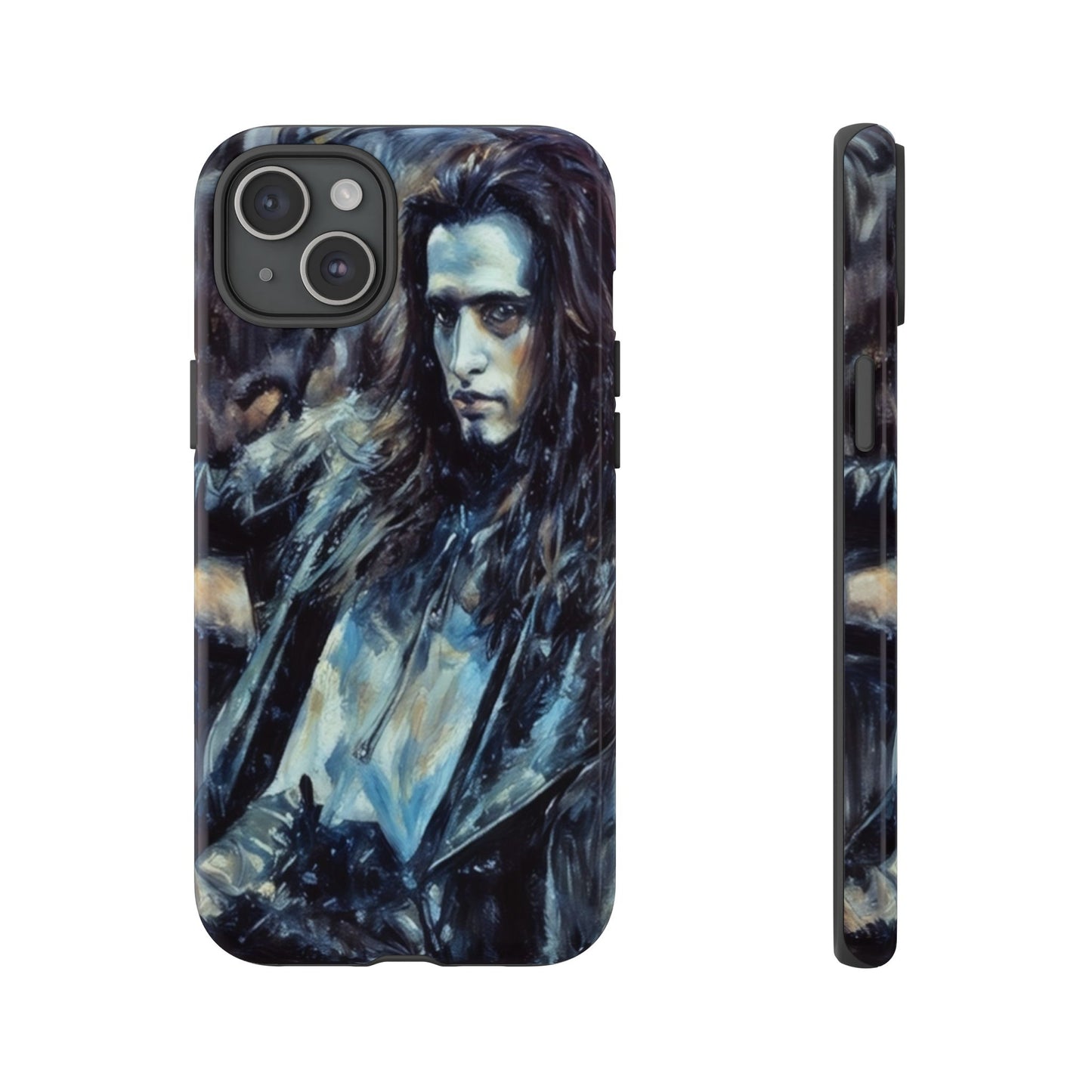 Enigmatic Goth Man Tough Phone Case