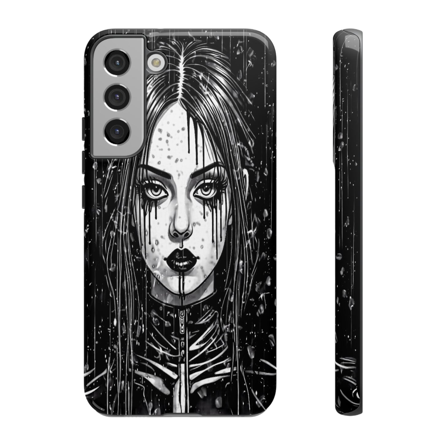 Mascara Goth Girl Tough Phone Case