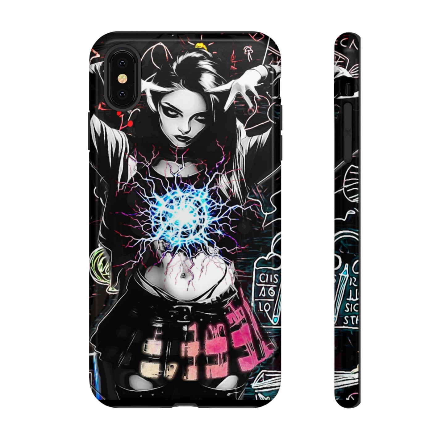 School Girl Lightning Orb Tough Phone Case