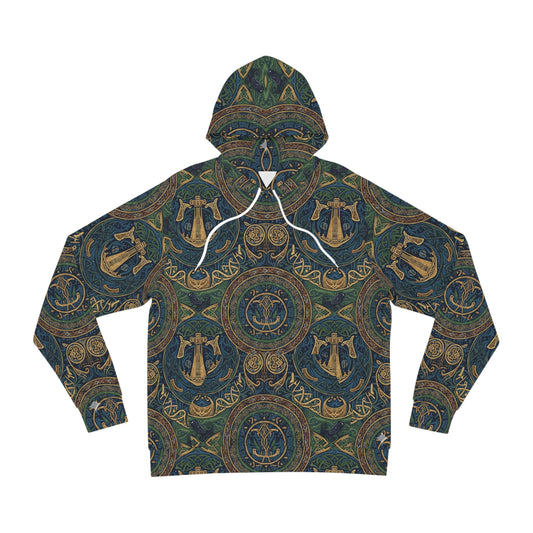 Nautical Vintage Compass & Anchor Hoodie