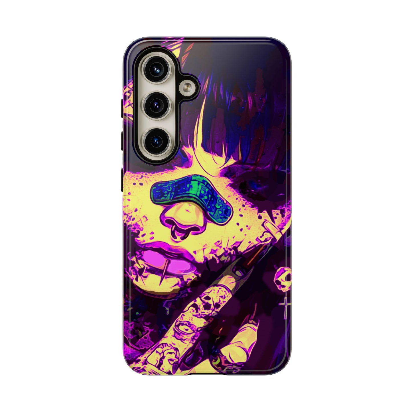 Punk Bandaid Girl Tough Phone Case