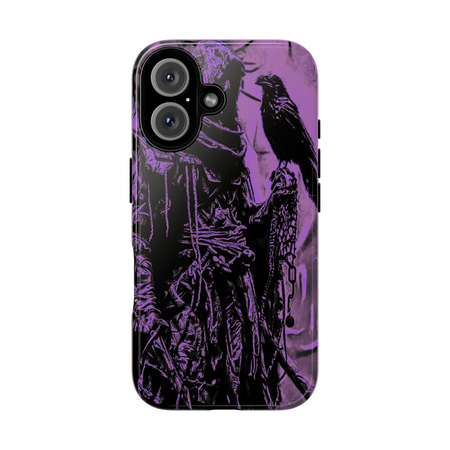 Hooded Figure With Raven Tough Phone Case