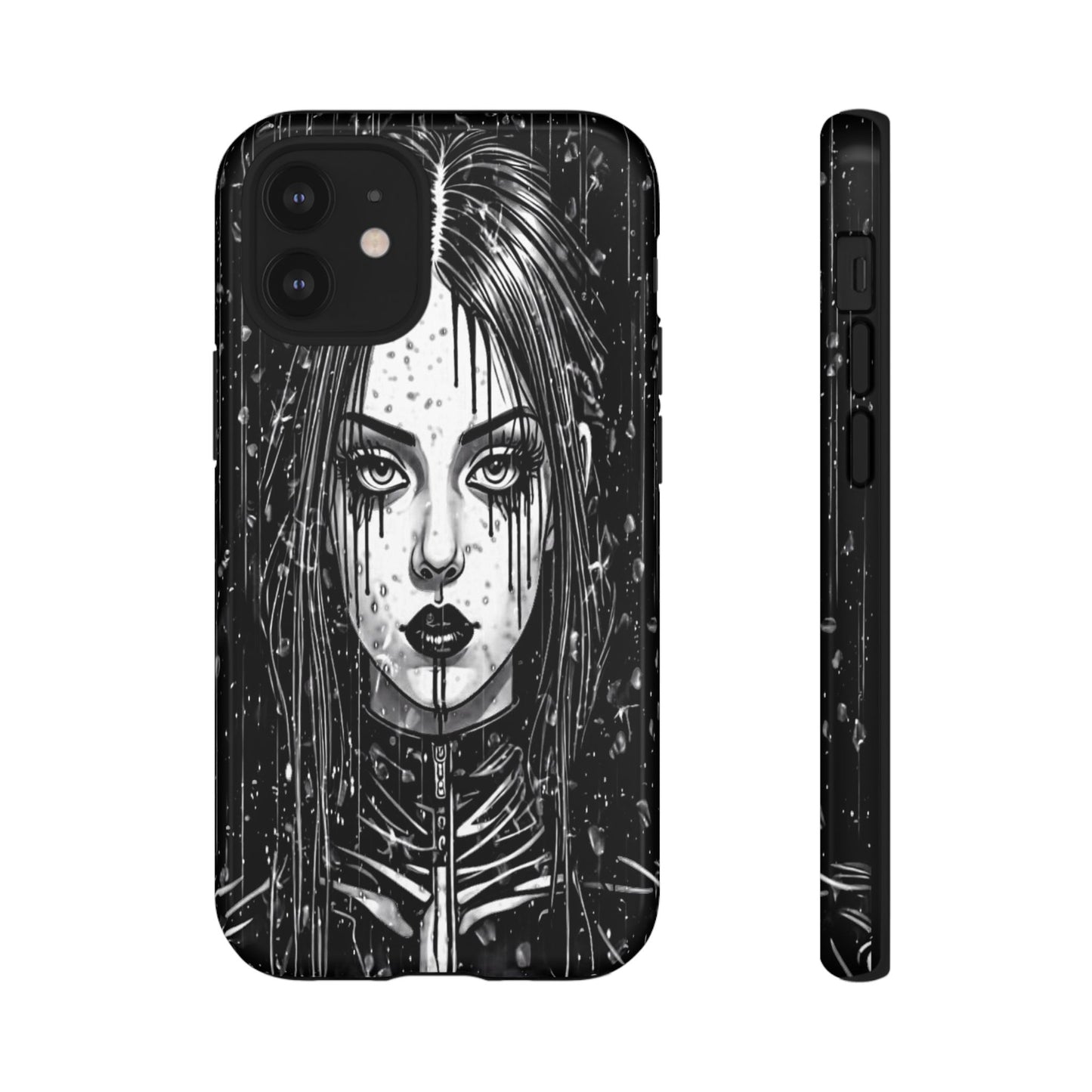 Mascara Goth Girl Tough Phone Case