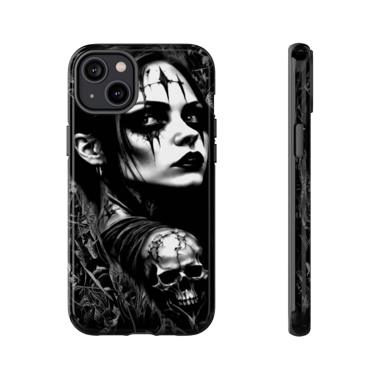 Mysterious Goth Girl Tough Phone Case