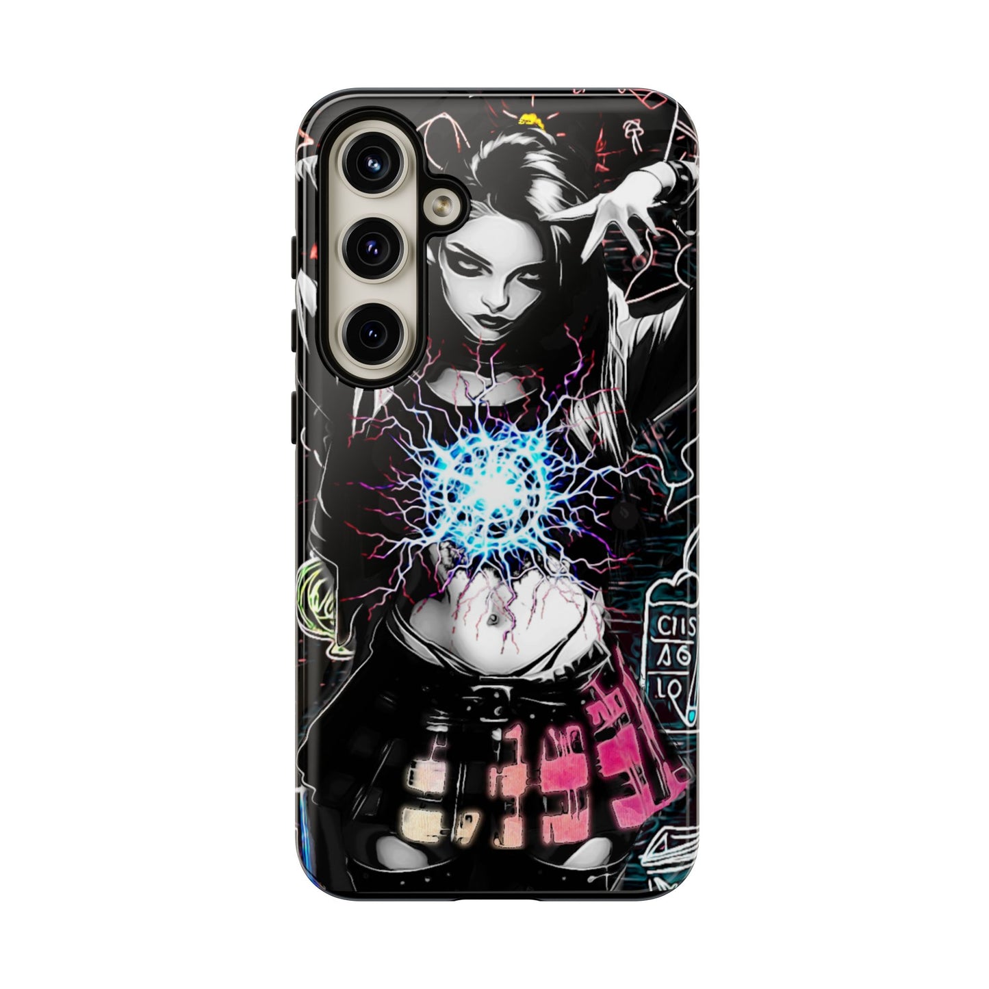 School Girl Lightning Orb Tough Phone Case