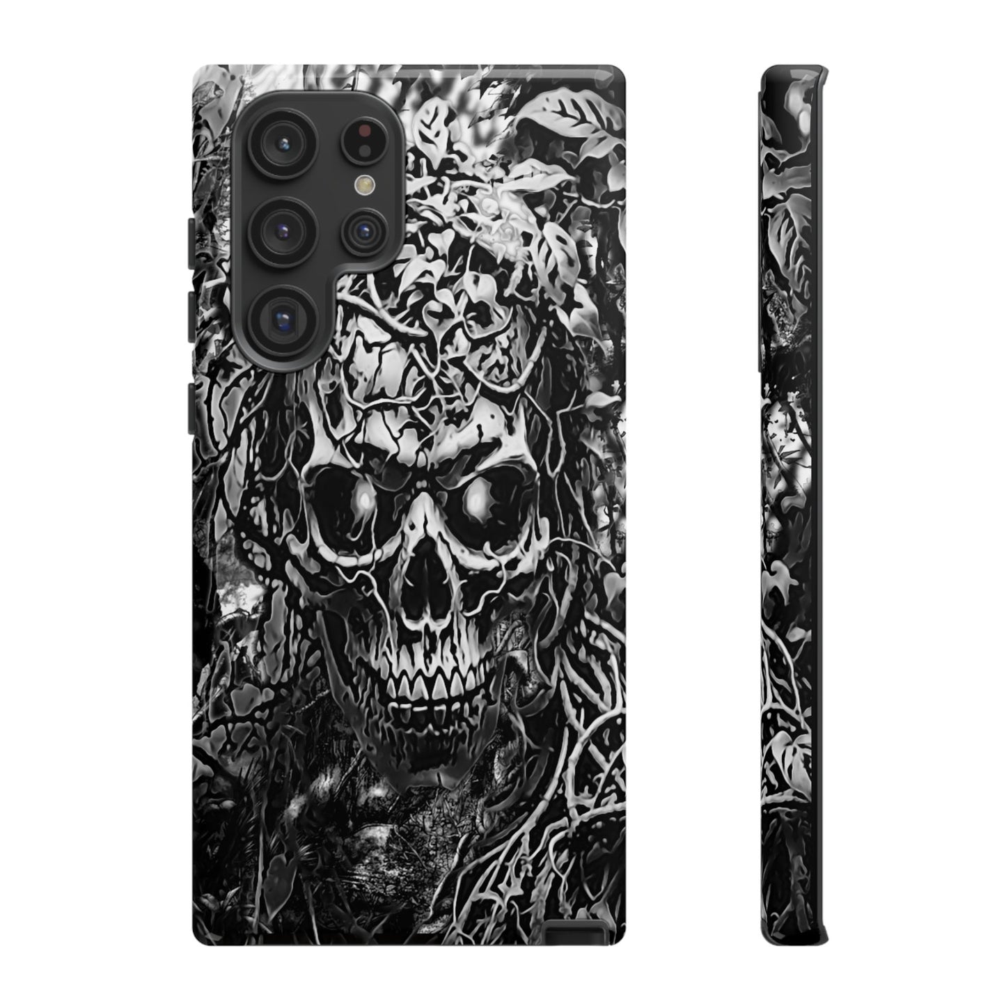 Crawling Vines Skull Tough Phone Case