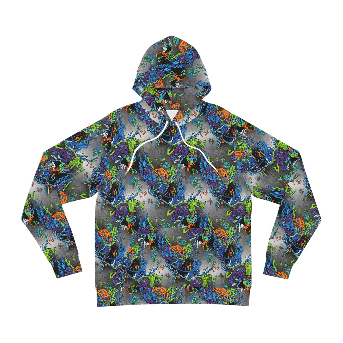Colorful Urban Skull & Roses Hoodie