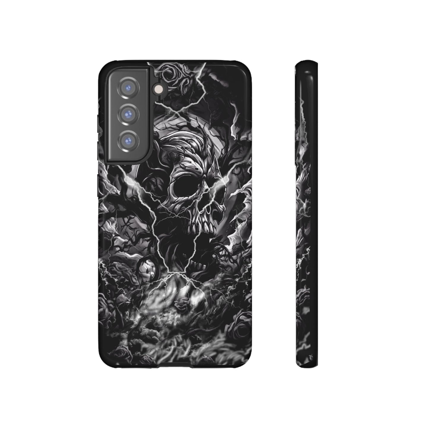 Skull Storm Tough Phone Case