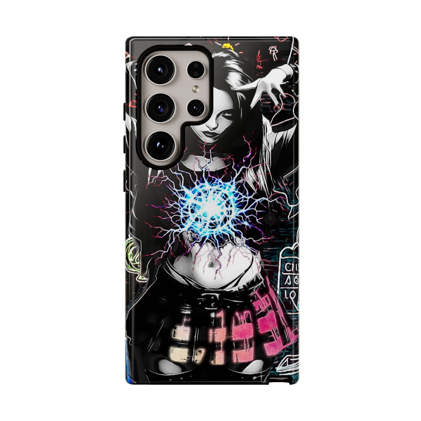 School Girl Lightning Orb Tough Phone Case