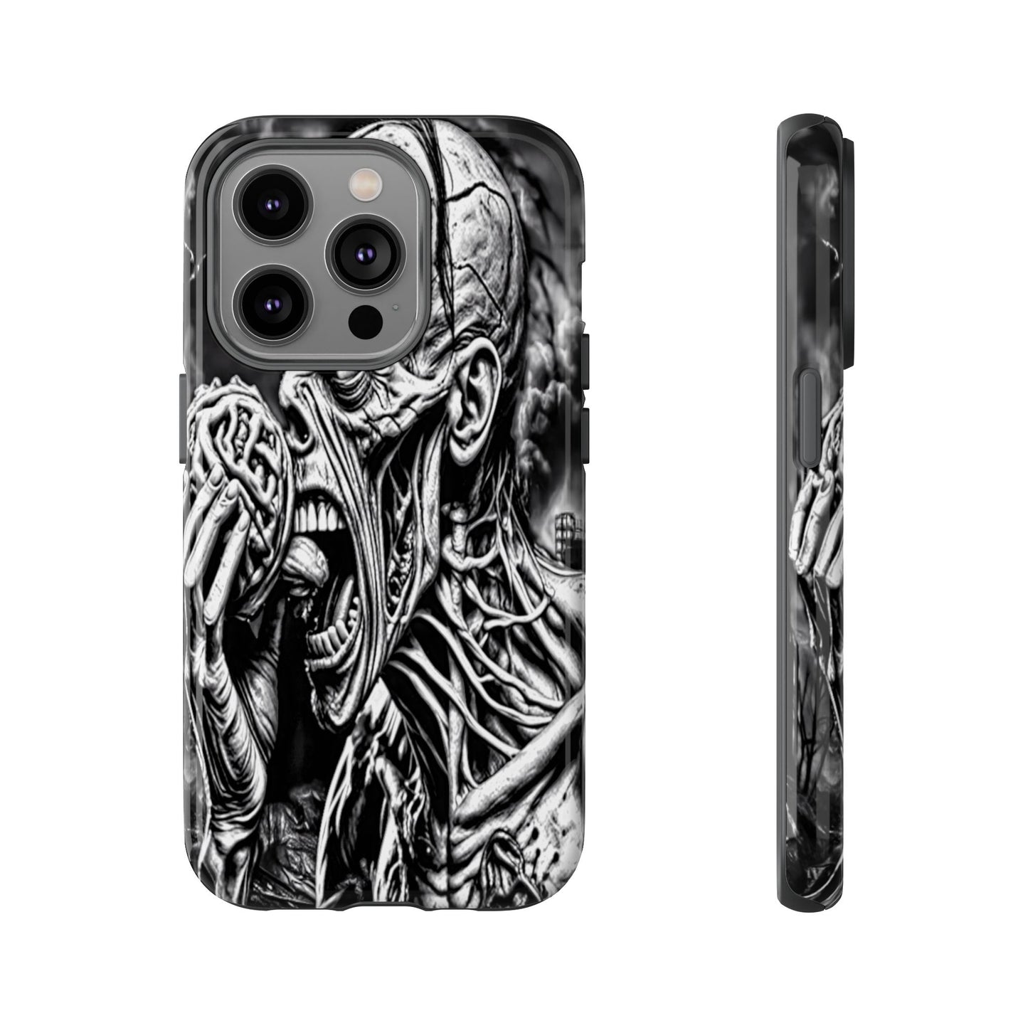 Zombie Eating Brains Tough Phone Case