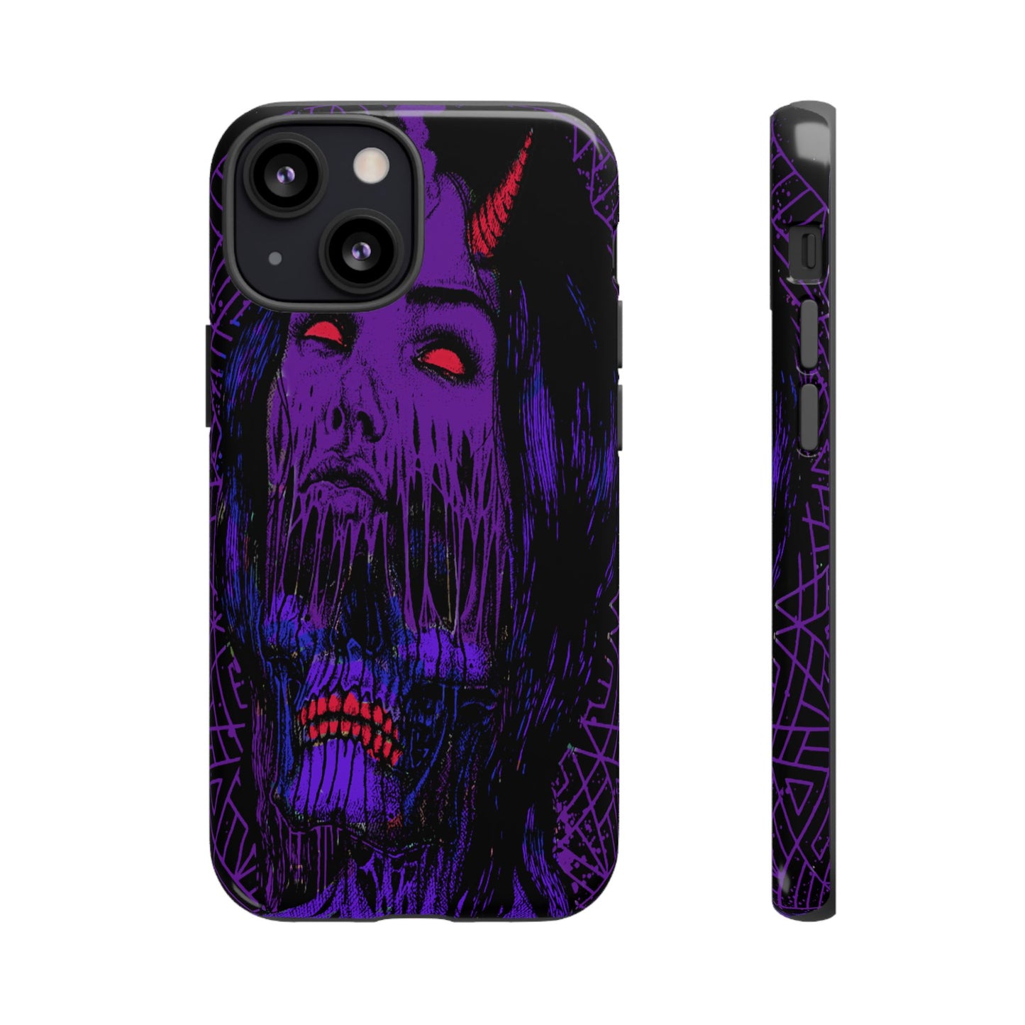 Melting Devil Girl Face Tough Phone Case