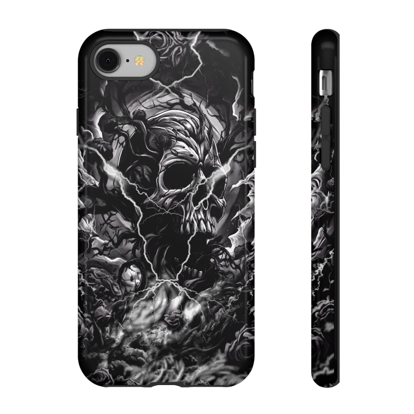 Skull Storm Tough Phone Case