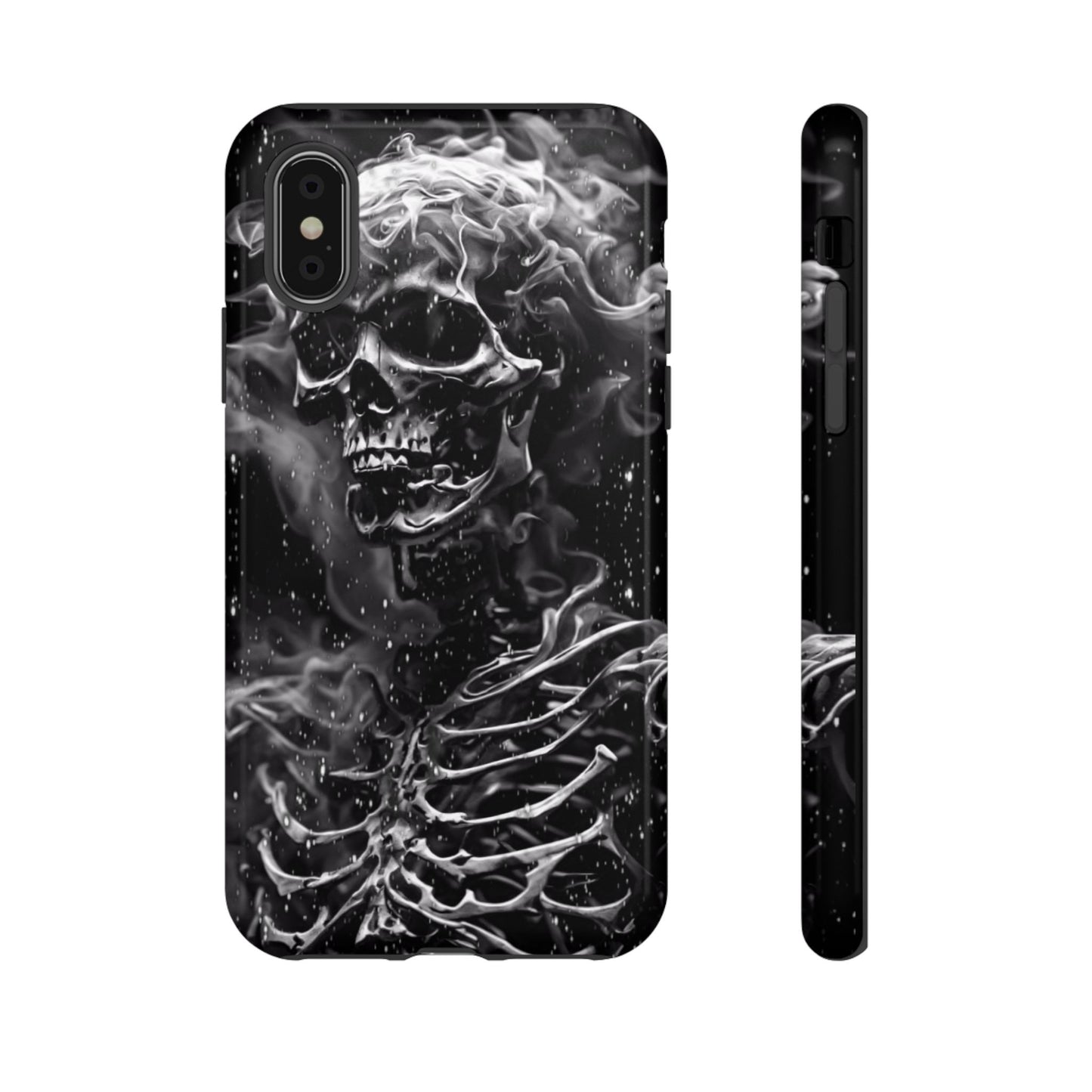 Skeleton On Fire Tough Phone Case