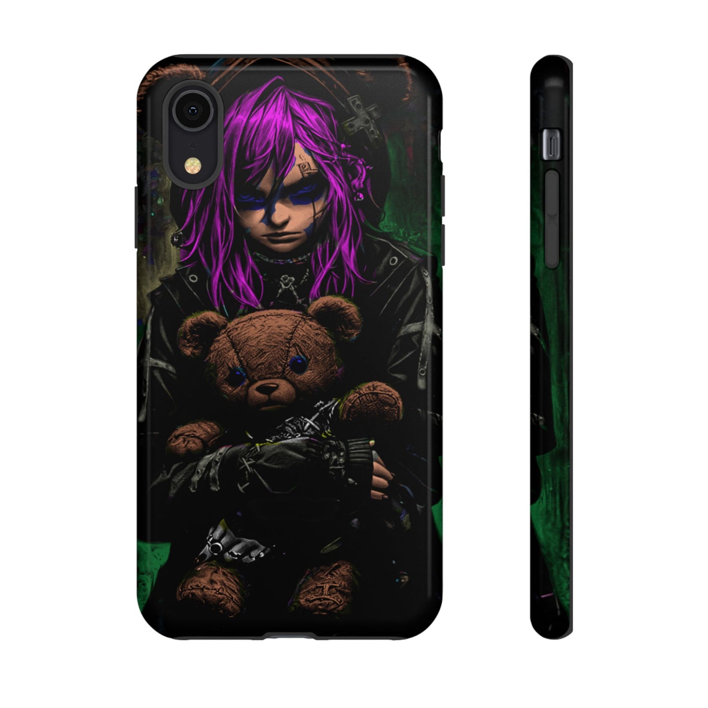 Girl And Teddy Tough Phone Case