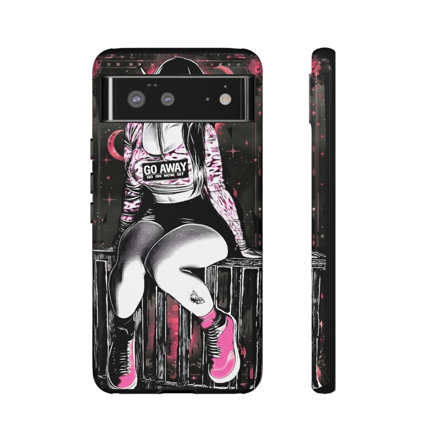 Go Away Girl Tough Phone Case