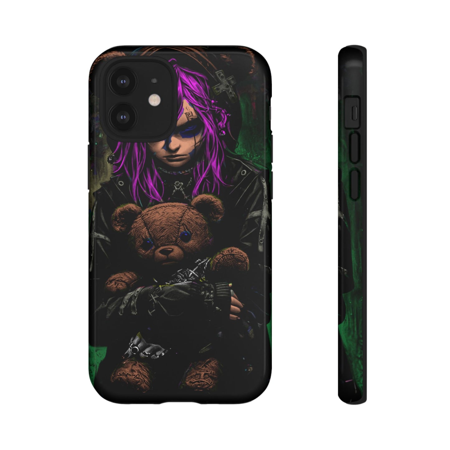 Girl And Teddy Tough Phone Case