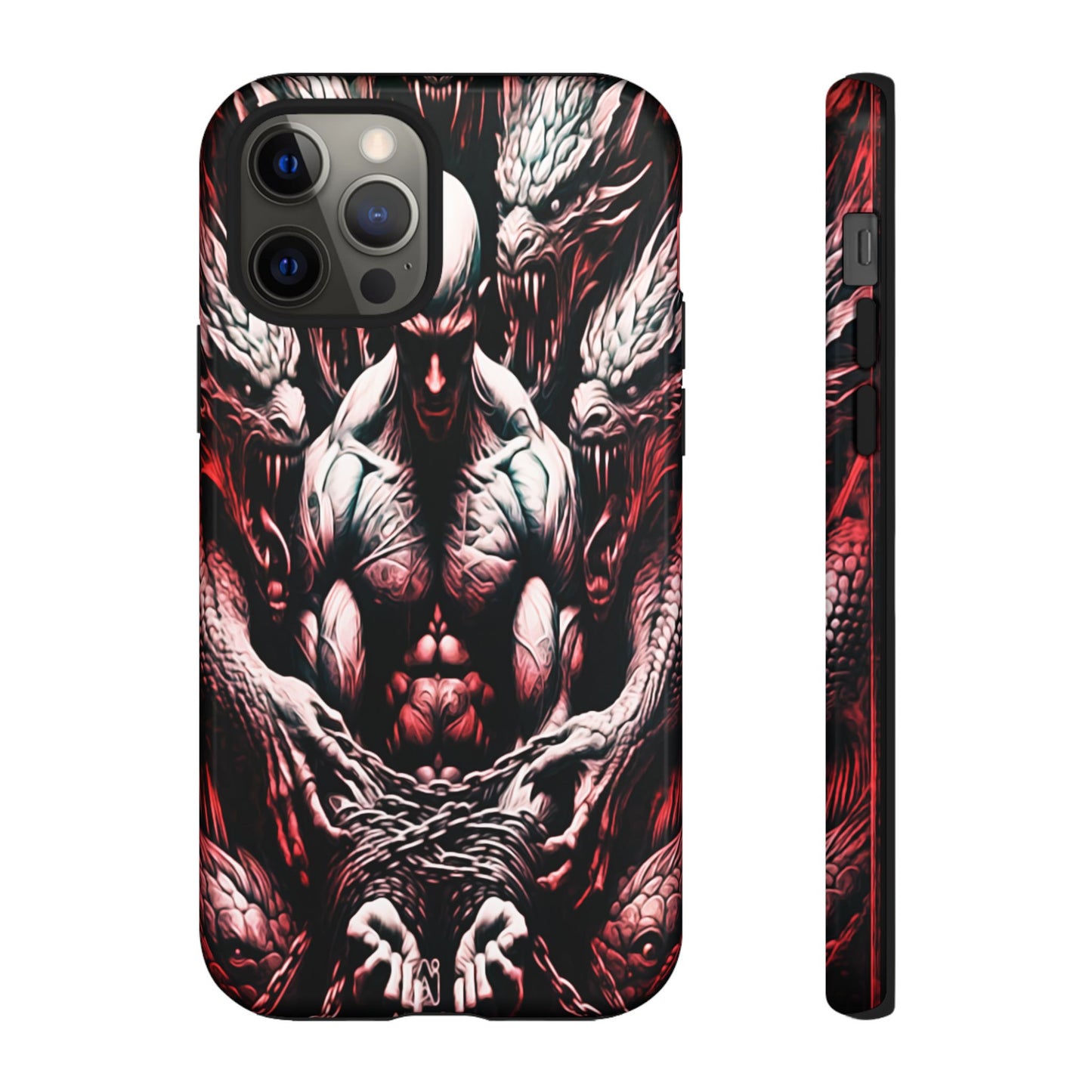 Chained Man With Dragons Tough Phone Case