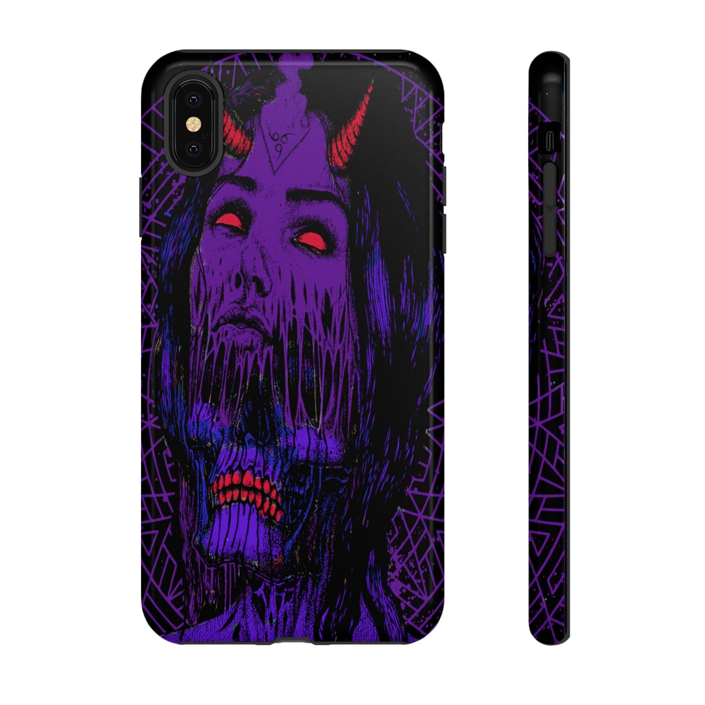 Melting Devil Girl Face Tough Phone Case