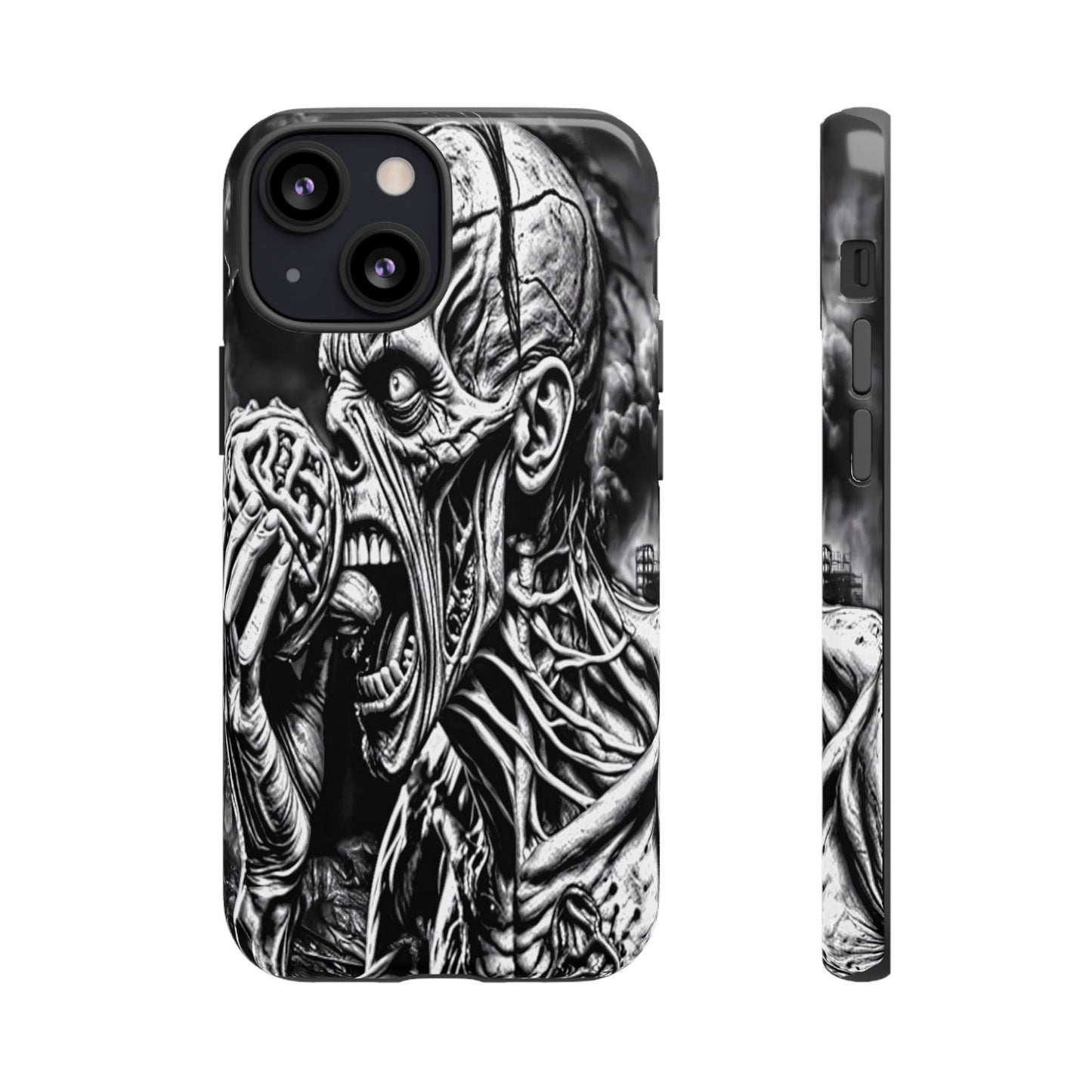 Zombie Eating Brains Tough Phone Case