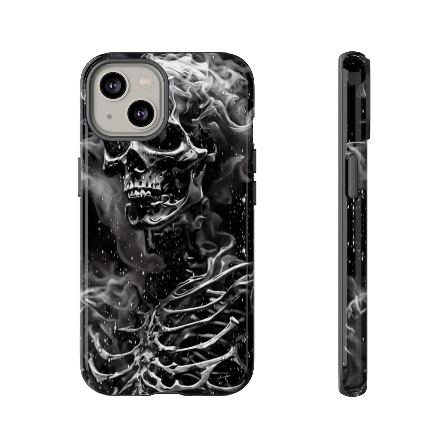 Skeleton On Fire Tough Phone Case