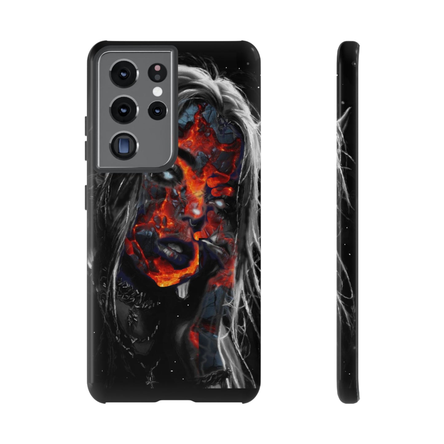 Lava Face Girl Tough Phone Case