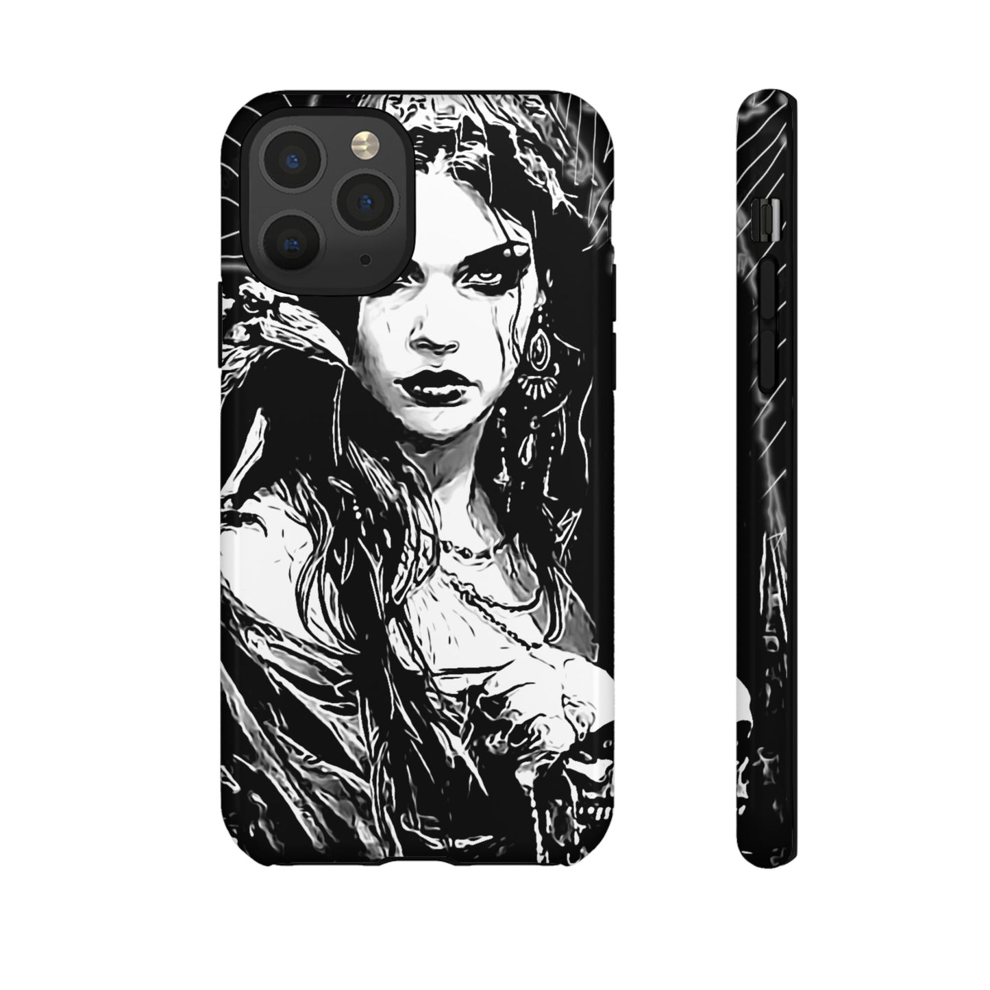 Raven Girl Tough Phone Case