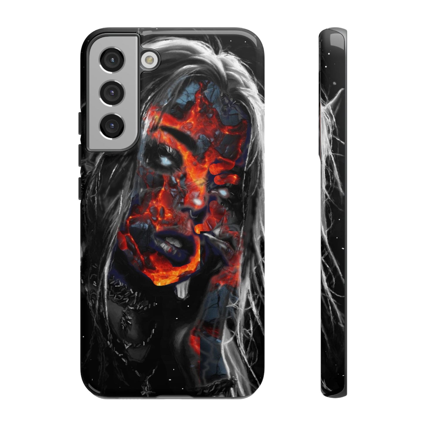 Lava Face Girl Tough Phone Case