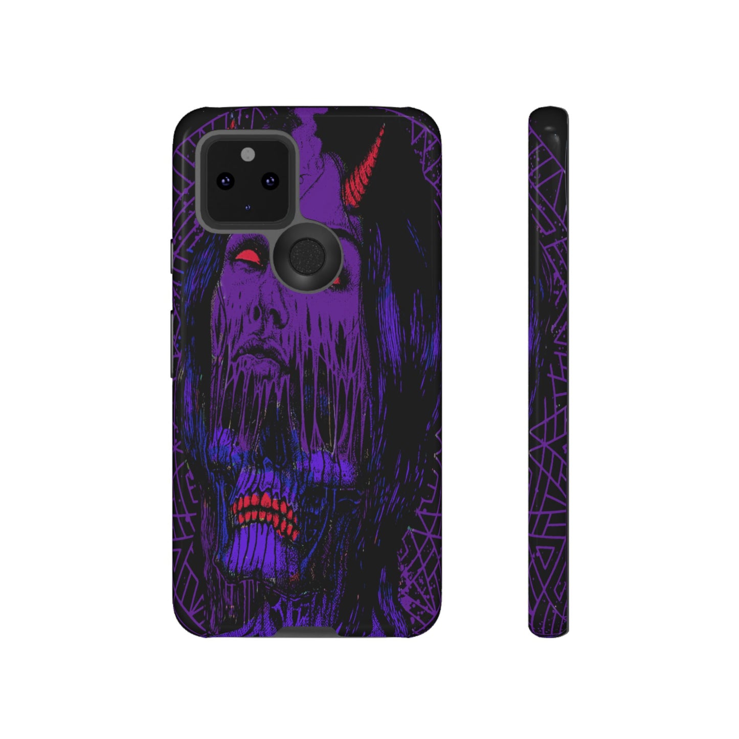 Melting Devil Girl Face Tough Phone Case