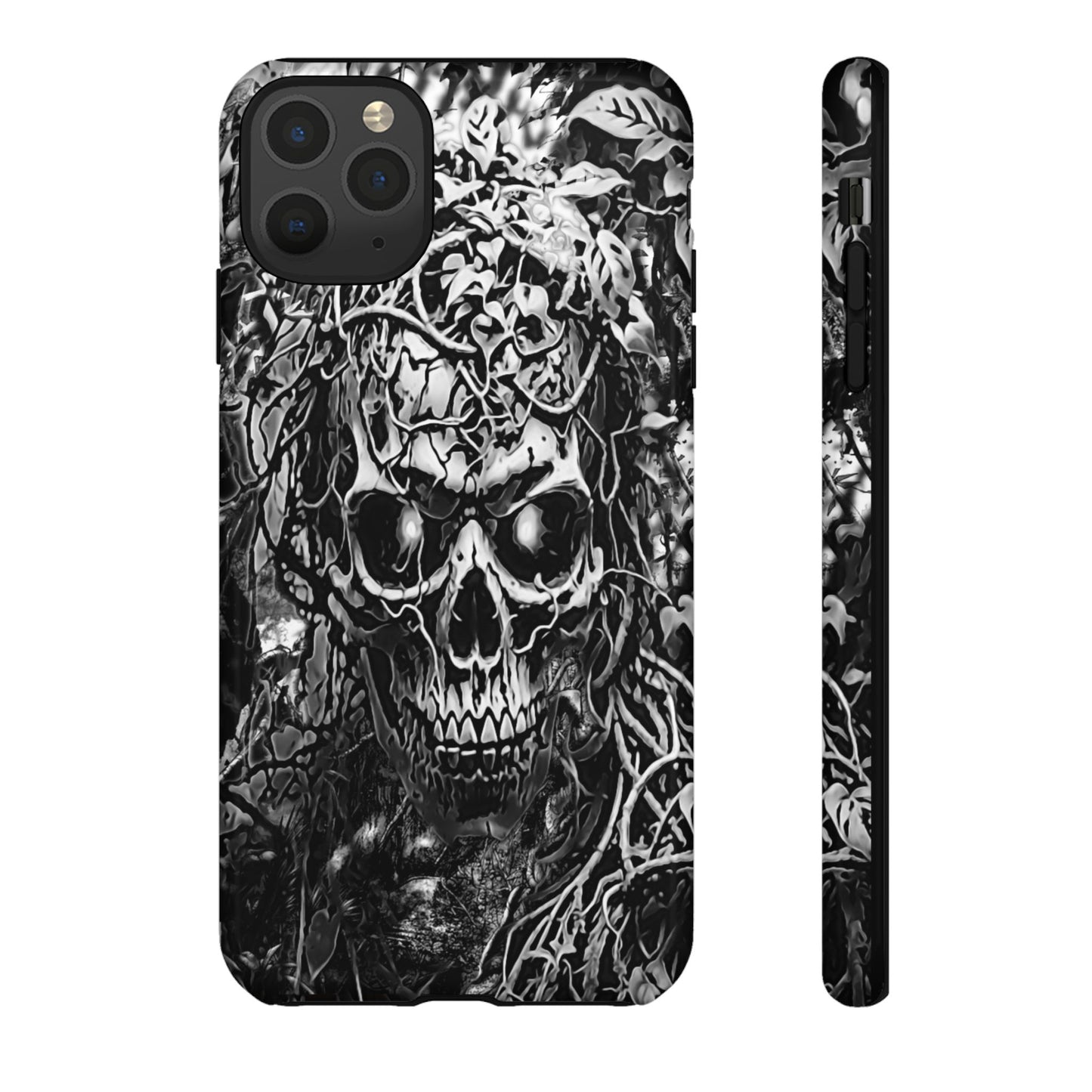 Crawling Vines Skull Tough Phone Case